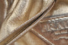 Authentic PRADA Vintage Tassel Leather Nappa Shoulder Tote Bag Gold 9605I