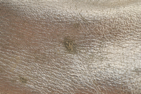 Authentic PRADA Vintage Tassel Leather Nappa Shoulder Tote Bag Gold 9605I