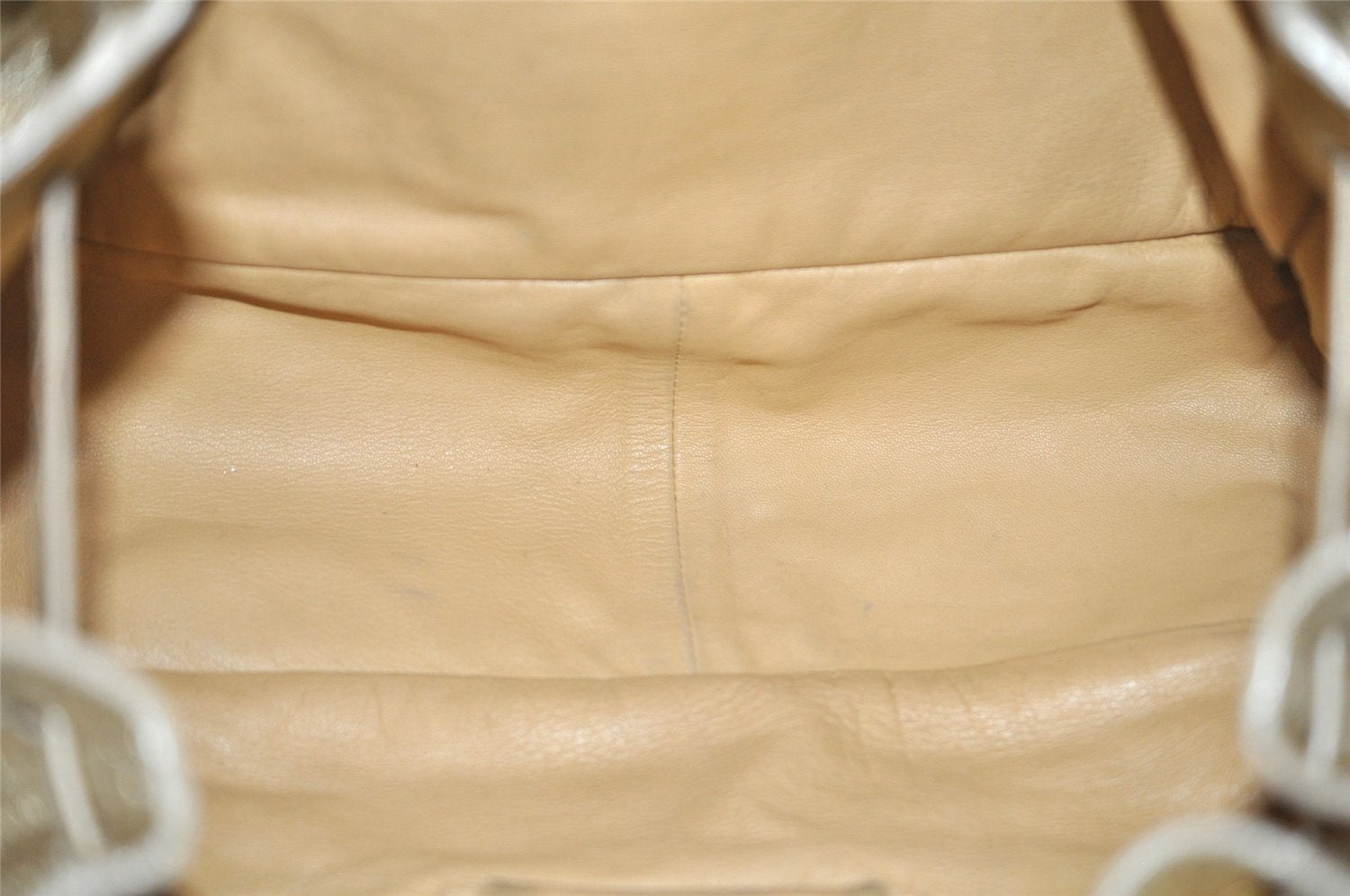 Authentic PRADA Vintage Tassel Leather Nappa Shoulder Tote Bag Gold 9605I