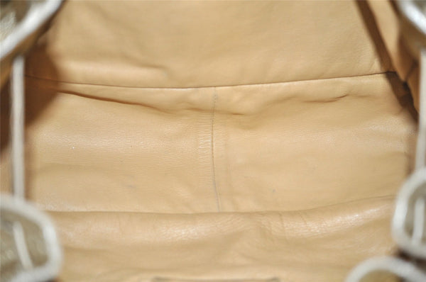 Authentic PRADA Vintage Tassel Leather Nappa Shoulder Tote Bag Gold 9605I