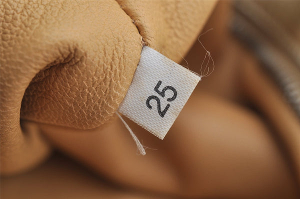 Authentic PRADA Vintage Tassel Leather Nappa Shoulder Tote Bag Gold 9605I