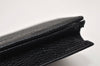 Authentic BALLY Vintage Business Card Case Holder Leather Black Box 9606J