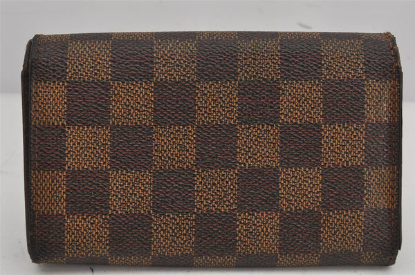 Authentic Louis Vuitton Damier Porte Monnaie Billets Tresor N61730 Wallet 9607J