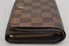 Authentic Louis Vuitton Damier Porte Monnaie Billets Tresor N61730 Wallet 9607J