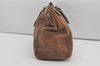 Authentic PRADA Vintage Leather Nappa 2Way Hand Boston Bag Brown 9608I