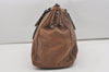 Authentic PRADA Vintage Leather Nappa 2Way Hand Boston Bag Brown 9608I