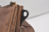 Authentic PRADA Vintage Leather Nappa 2Way Hand Boston Bag Brown 9608I
