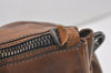 Authentic PRADA Vintage Leather Nappa 2Way Hand Boston Bag Brown 9608I