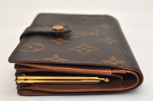 Auth Louis Vuitton Monogram Porte Monnaie Billets Viennois Wallet Junk 9608J