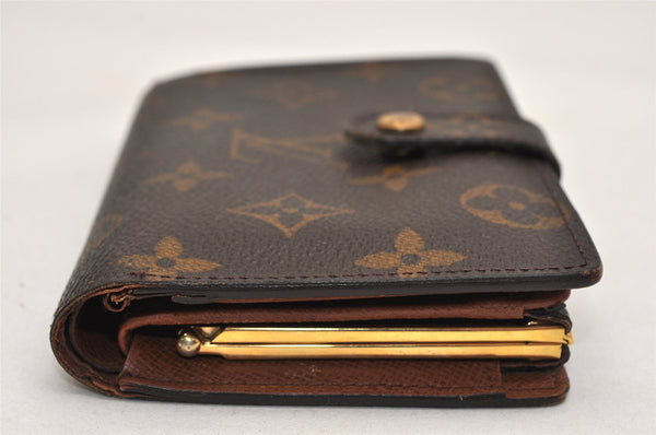 Auth Louis Vuitton Monogram Porte Monnaie Billets Viennois Wallet Junk 9608J