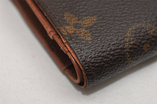 Auth Louis Vuitton Monogram Porte Monnaie Billets Viennois Wallet Junk 9608J