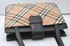 Authentic Burberrys Nova Check Shoulder Hand Bag Canvas Leather Beige 9609I