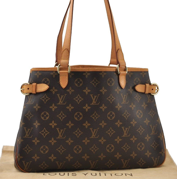 Authentic Louis Vuitton Monogram Batignolles Horizontal Tote Bag M51154 LV 9611I