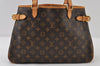 Authentic Louis Vuitton Monogram Batignolles Horizontal Tote Bag M51154 LV 9611I