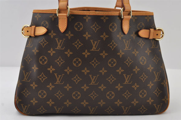 Authentic Louis Vuitton Monogram Batignolles Horizontal Tote Bag M51154 LV 9611I