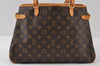Authentic Louis Vuitton Monogram Batignolles Horizontal Tote Bag M51154 LV 9611I