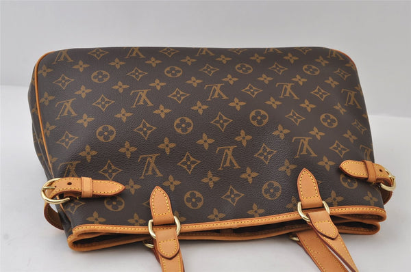 Authentic Louis Vuitton Monogram Batignolles Horizontal Tote Bag M51154 LV 9611I