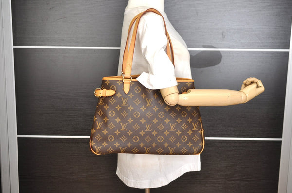 Authentic Louis Vuitton Monogram Batignolles Horizontal Tote Bag M51154 LV 9611I