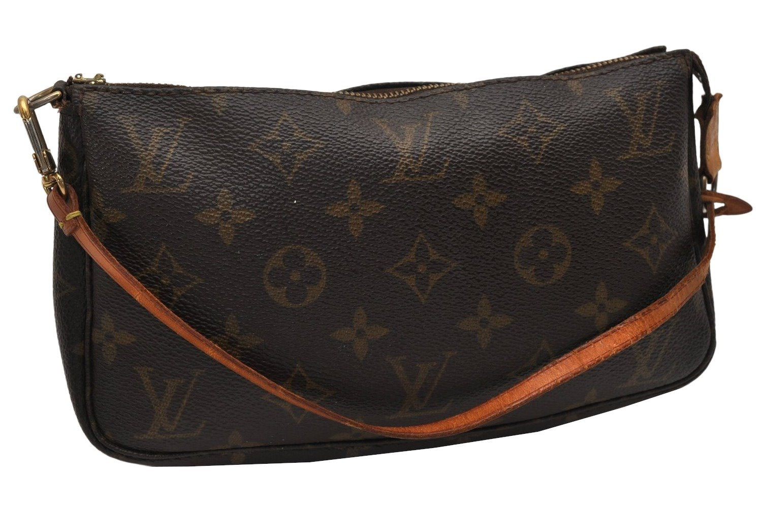 Authentic Louis Vuitton Monogram Pochette Accessoires Pouch M51980 LV Junk 9611J