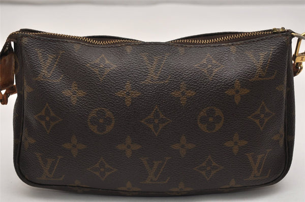 Authentic Louis Vuitton Monogram Pochette Accessoires Pouch M51980 LV Junk 9611J