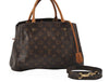 Authentic Louis Vuitton Monogram Montaigne MM 2Way Hand Bag M41056 LV 9612I