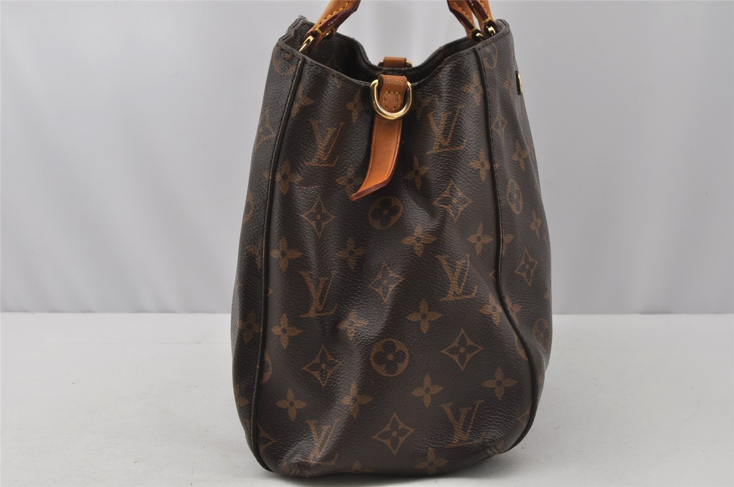 Authentic Louis Vuitton Monogram Montaigne MM 2Way Hand Bag M41056 LV 9612I