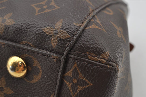 Authentic Louis Vuitton Monogram Montaigne MM 2Way Hand Bag M41056 LV 9612I