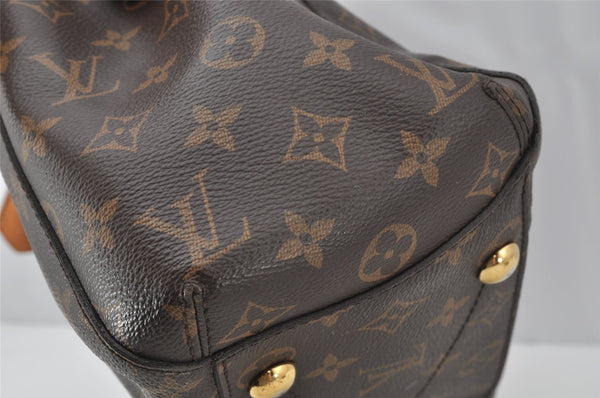Authentic Louis Vuitton Monogram Montaigne MM 2Way Hand Bag M41056 LV 9612I