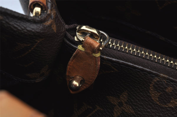 Authentic Louis Vuitton Monogram Montaigne MM 2Way Hand Bag M41056 LV 9612I