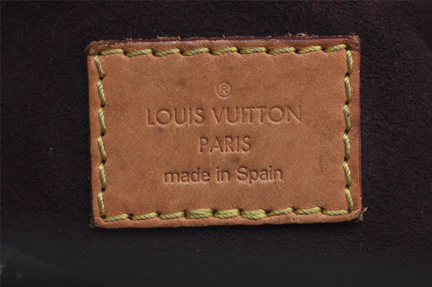 Authentic Louis Vuitton Monogram Montaigne MM 2Way Hand Bag M41056 LV 9612I