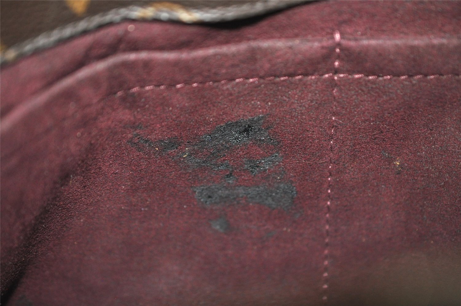 Authentic Louis Vuitton Monogram Montaigne MM 2Way Hand Bag M41056 LV 9612I