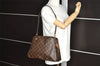 Authentic Louis Vuitton Monogram Montaigne MM 2Way Hand Bag M41056 LV 9612I