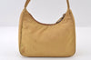 Authentic PRADA Vintage Nylon Tessuto Hand Bag Purse Beige 9613I