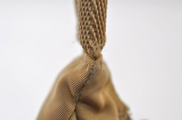 Authentic PRADA Vintage Nylon Tessuto Hand Bag Purse Beige 9613I