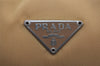 Authentic PRADA Vintage Nylon Tessuto Hand Bag Purse Beige 9613I