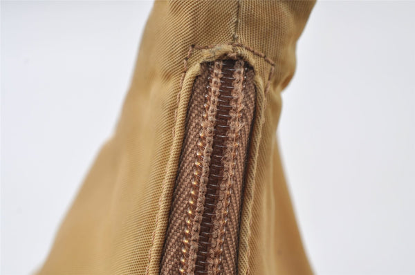 Authentic PRADA Vintage Nylon Tessuto Hand Bag Purse Beige 9613I