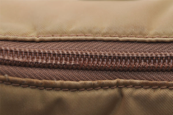 Authentic PRADA Vintage Nylon Tessuto Hand Bag Purse Beige 9613I