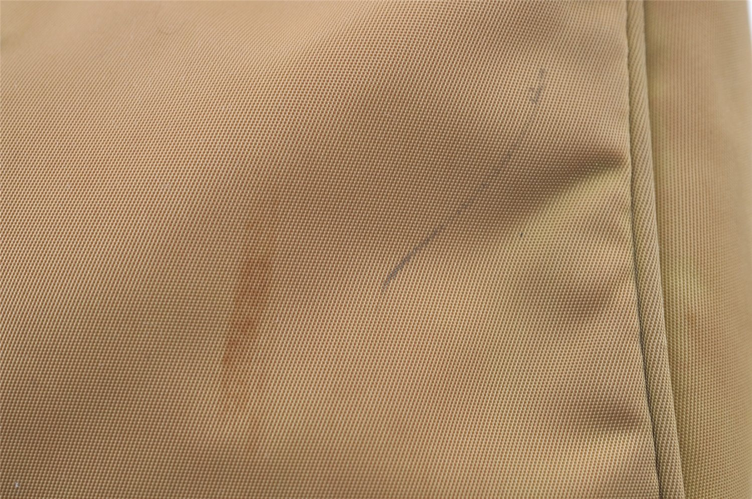 Authentic PRADA Vintage Nylon Tessuto Hand Bag Purse Beige 9613I