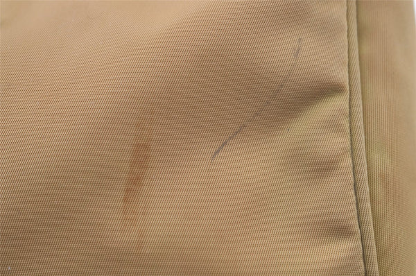 Authentic PRADA Vintage Nylon Tessuto Hand Bag Purse Beige 9613I