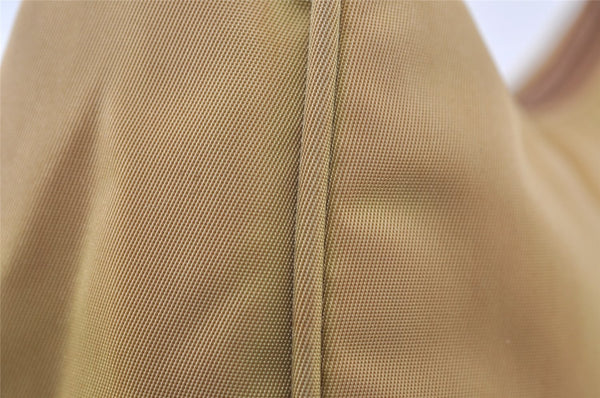 Authentic PRADA Vintage Nylon Tessuto Hand Bag Purse Beige 9613I