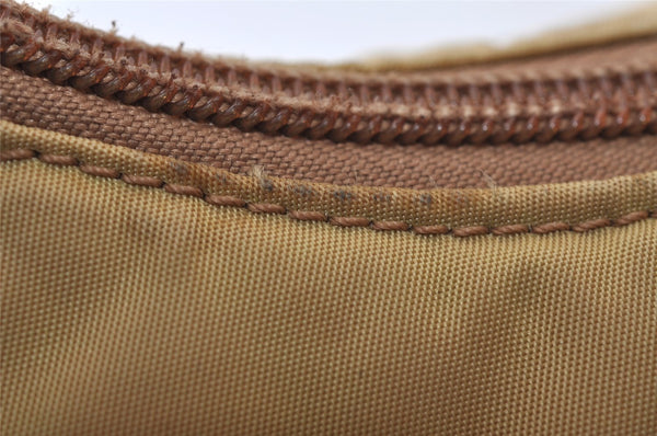 Authentic PRADA Vintage Nylon Tessuto Hand Bag Purse Beige 9613I