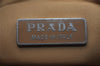 Authentic PRADA Vintage Nylon Tessuto Hand Bag Purse Beige 9613I