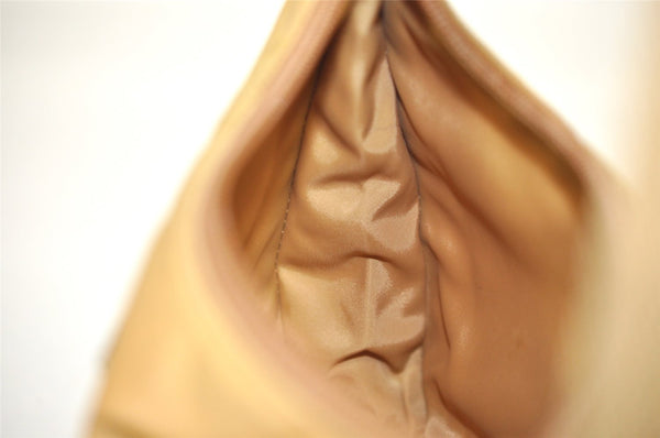 Authentic PRADA Vintage Nylon Tessuto Hand Bag Purse Beige 9613I