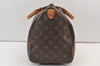 Authentic Louis Vuitton Monogram Speedy 35 Hand Boston Bag M41524 LV 9613J