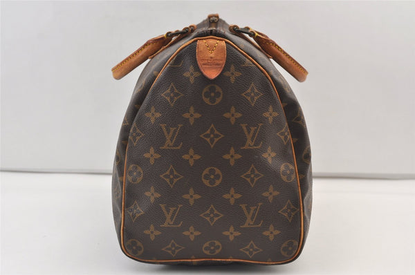 Authentic Louis Vuitton Monogram Speedy 35 Hand Boston Bag M41524 LV 9613J