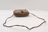 Authentic GUCCI Web Sherry Line Shoulder Bag GG PVC Leather Brown Junk 9618I