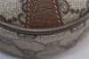 Authentic GUCCI Web Sherry Line Shoulder Bag GG PVC Leather Brown Junk 9618I