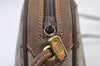 Authentic GUCCI Web Sherry Line Shoulder Bag GG PVC Leather Brown Junk 9618I