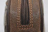 Authentic GUCCI Web Sherry Line Shoulder Bag GG PVC Leather Brown Junk 9618I