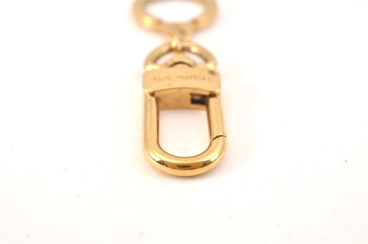 Authentic Louis Vuitton Charm Key Chain Anokre Gold M62698 LV 9618K